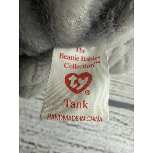 TANK Armadillo Beanie Baby 3rd Generation Tush Tag 1995 PVC Pellets Plush Toy - Picture 9 of 12